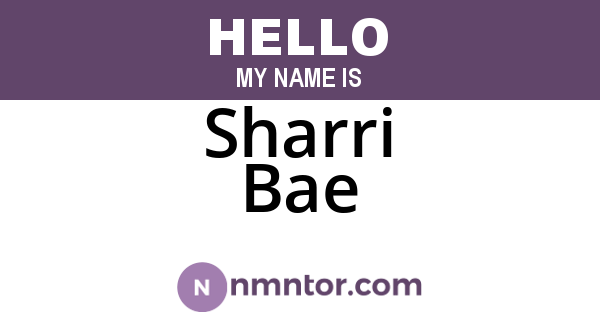 Sharri Bae