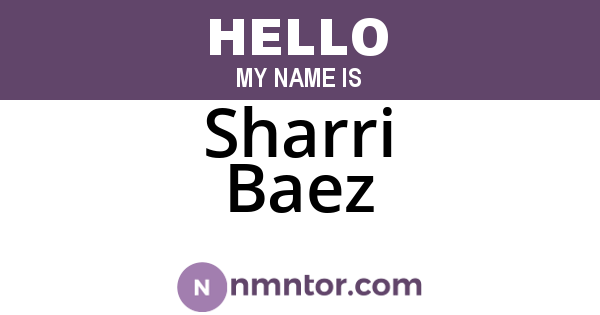 Sharri Baez