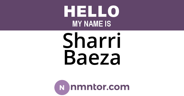 Sharri Baeza