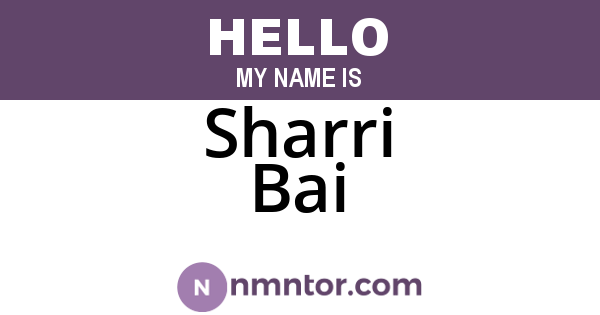 Sharri Bai