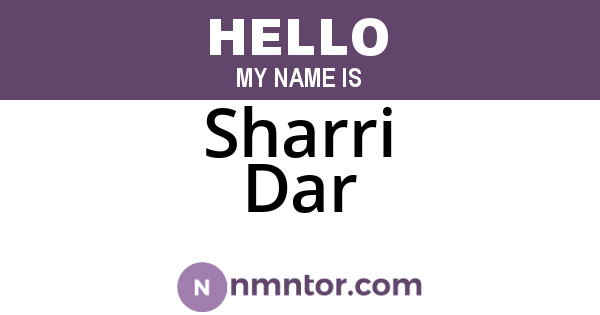Sharri Dar
