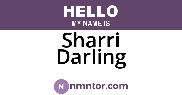Sharri Darling