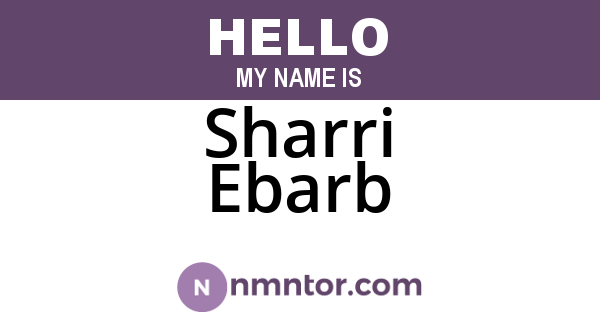 Sharri Ebarb