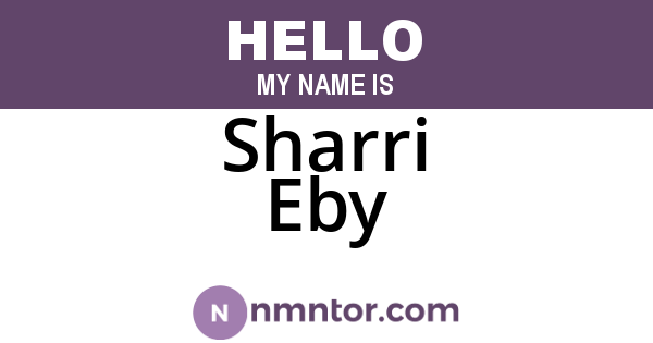Sharri Eby