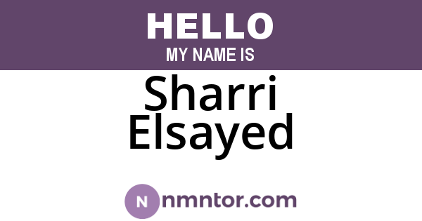 Sharri Elsayed