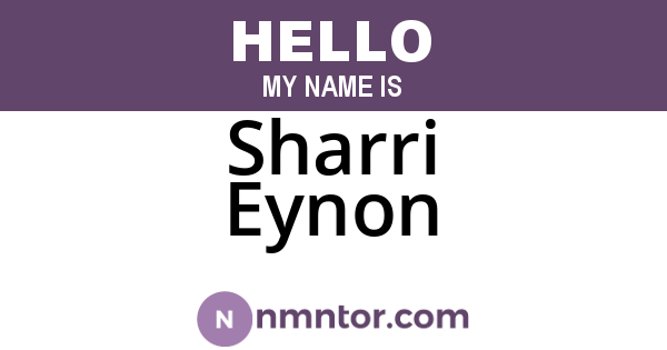 Sharri Eynon
