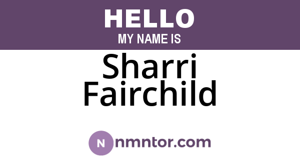 Sharri Fairchild
