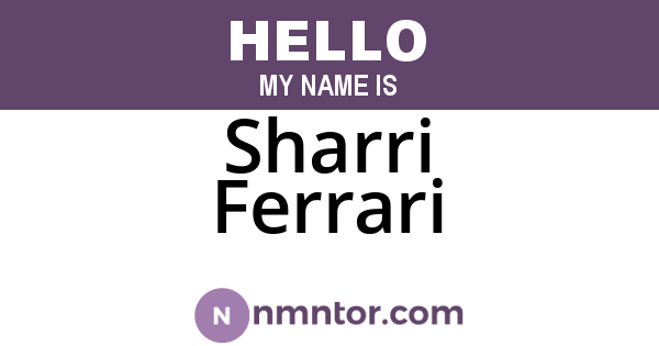 Sharri Ferrari