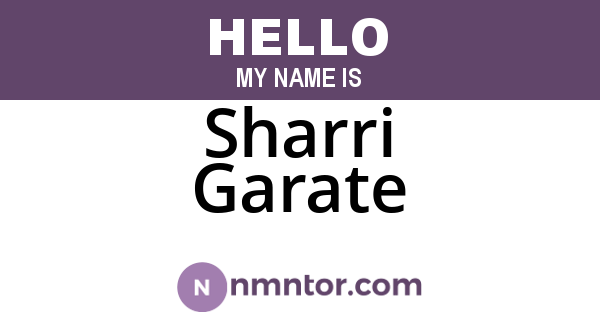 Sharri Garate
