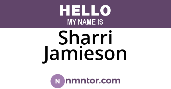 Sharri Jamieson