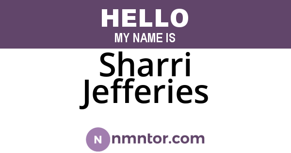 Sharri Jefferies