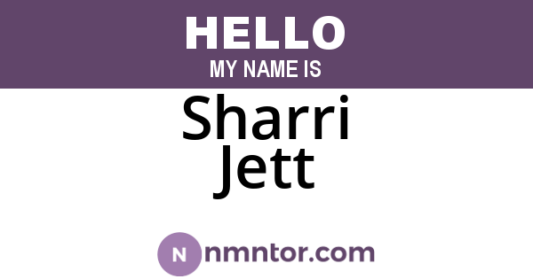 Sharri Jett