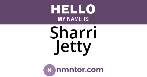 Sharri Jetty