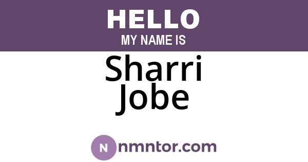 Sharri Jobe
