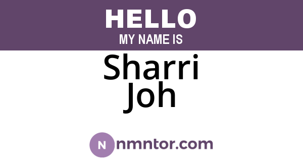 Sharri Joh