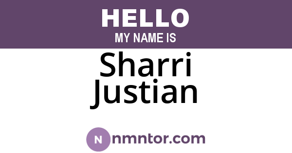 Sharri Justian