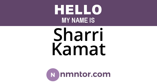 Sharri Kamat