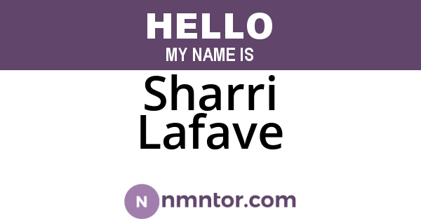 Sharri Lafave