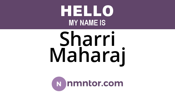Sharri Maharaj