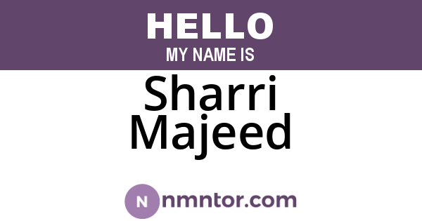 Sharri Majeed