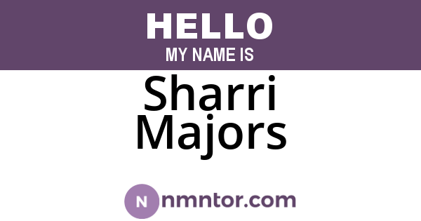 Sharri Majors