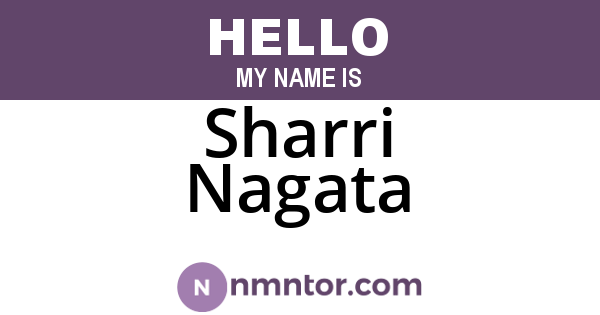 Sharri Nagata