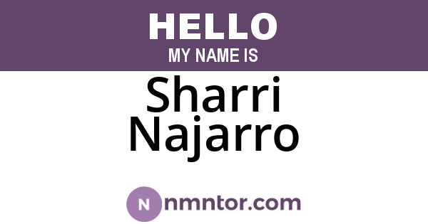 Sharri Najarro