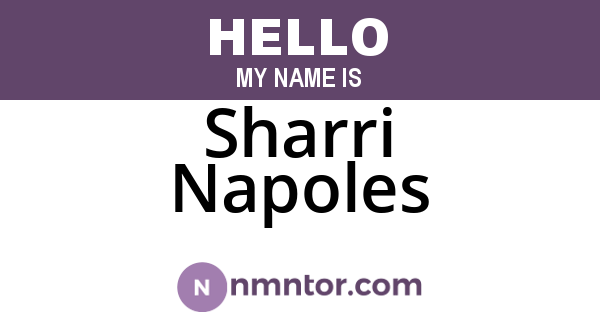 Sharri Napoles