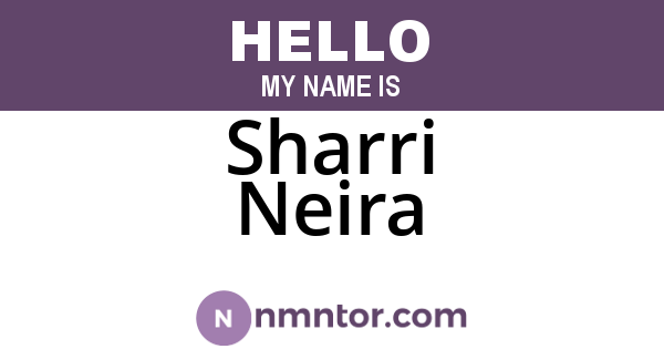 Sharri Neira