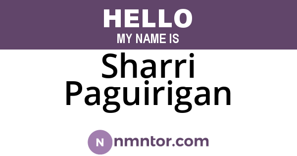 Sharri Paguirigan