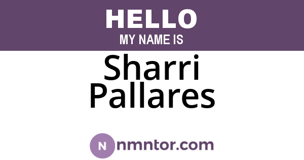 Sharri Pallares
