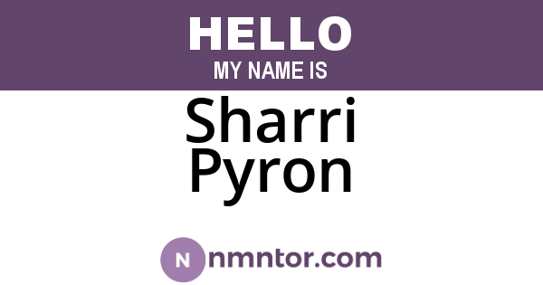 Sharri Pyron