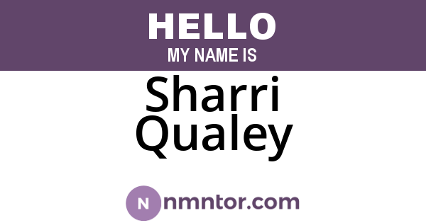 Sharri Qualey