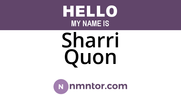 Sharri Quon