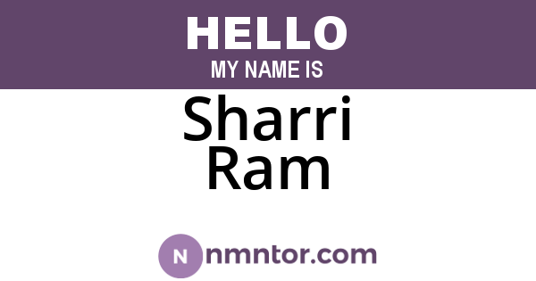 Sharri Ram