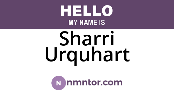 Sharri Urquhart