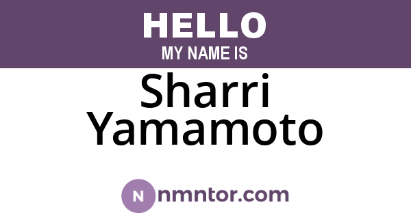 Sharri Yamamoto