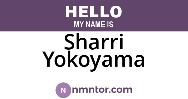 Sharri Yokoyama