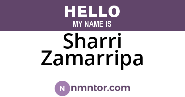 Sharri Zamarripa