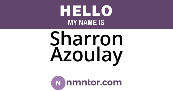 Sharron Azoulay