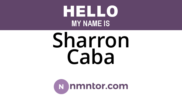 Sharron Caba