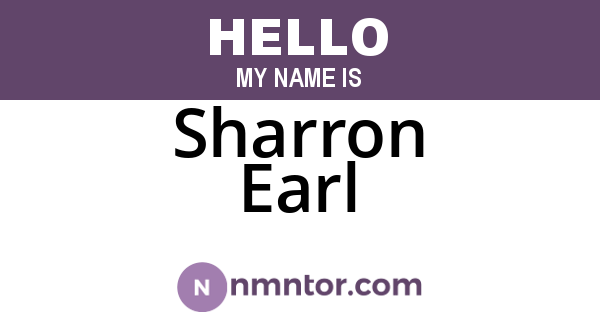 Sharron Earl