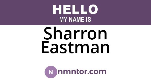 Sharron Eastman