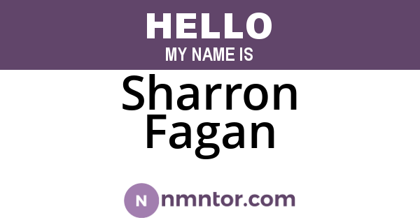 Sharron Fagan