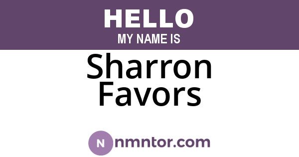Sharron Favors