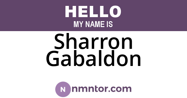 Sharron Gabaldon