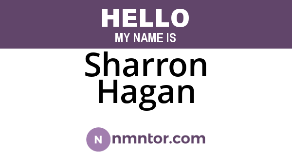 Sharron Hagan