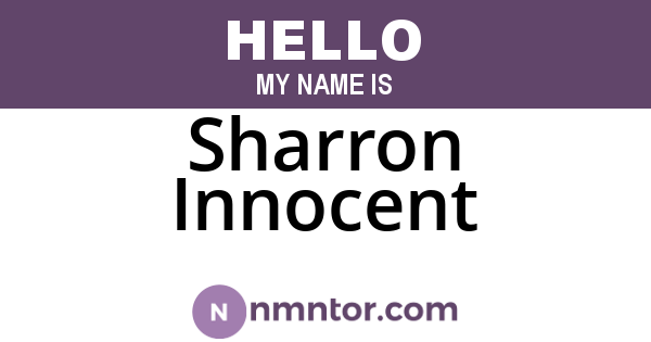 Sharron Innocent