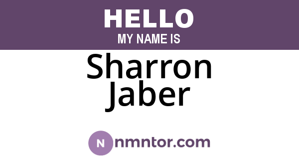 Sharron Jaber