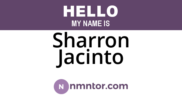 Sharron Jacinto